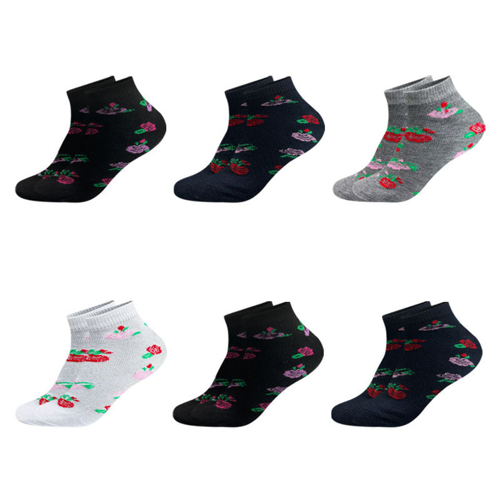 Women's ankle socks LW077 6 pairs