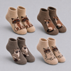 Women’s Soft & Cozy Cat Print Ankle Socks  LYW4102- 4 pairs