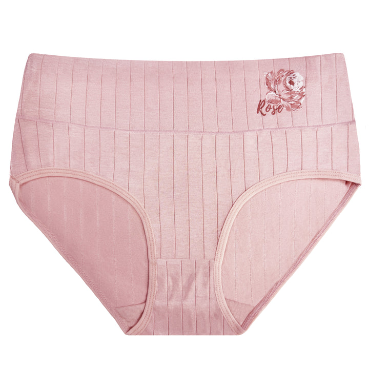 ROSE Women's High-Waisted Full Coverage Daily Breathable Smooth Seamless Panties RM0052 - 3 pieces per pack