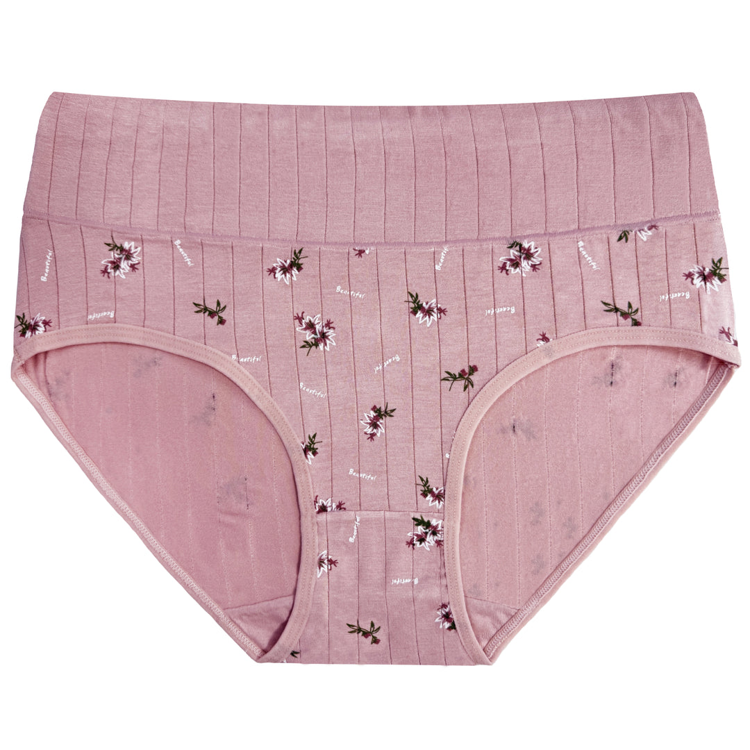 Women's high-waisted breathable everyday full cover panties RM0056 - 3 pieces per pack