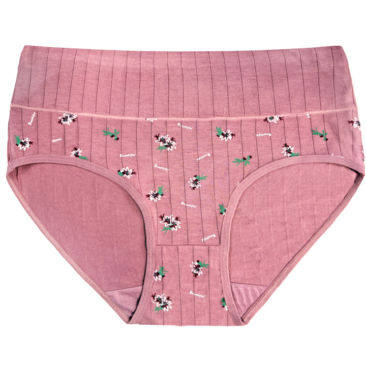 Women's high-waisted breathable everyday full cover panties RM0056 - 3 pieces per pack