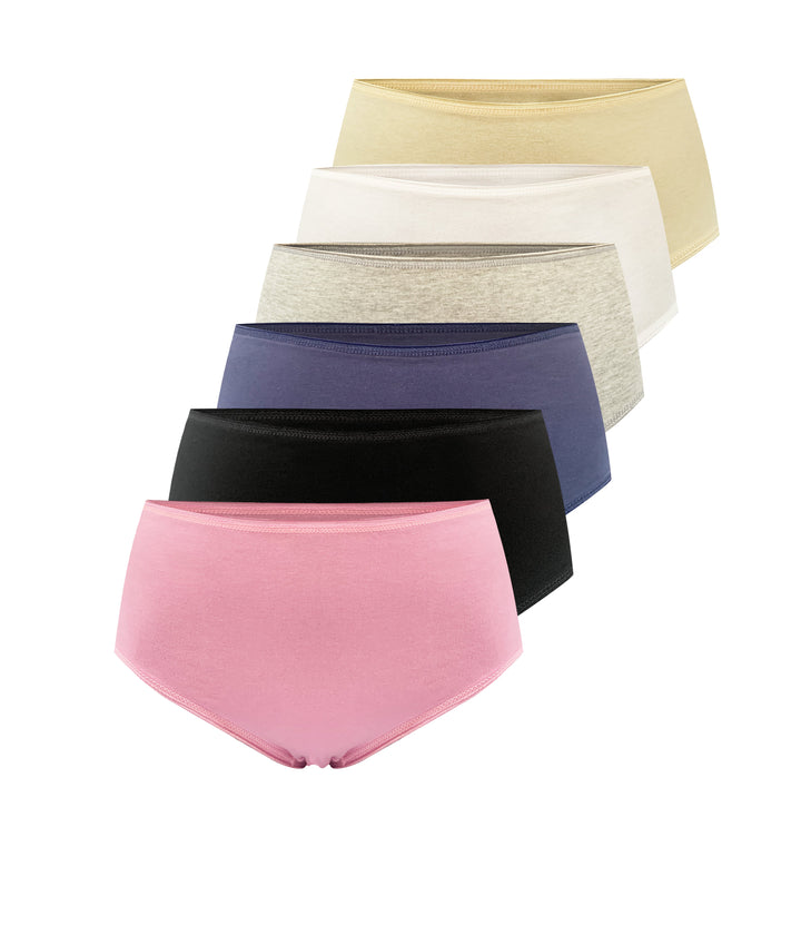 Women's high-waisted panties YW4146 - 3 pieces in a pack