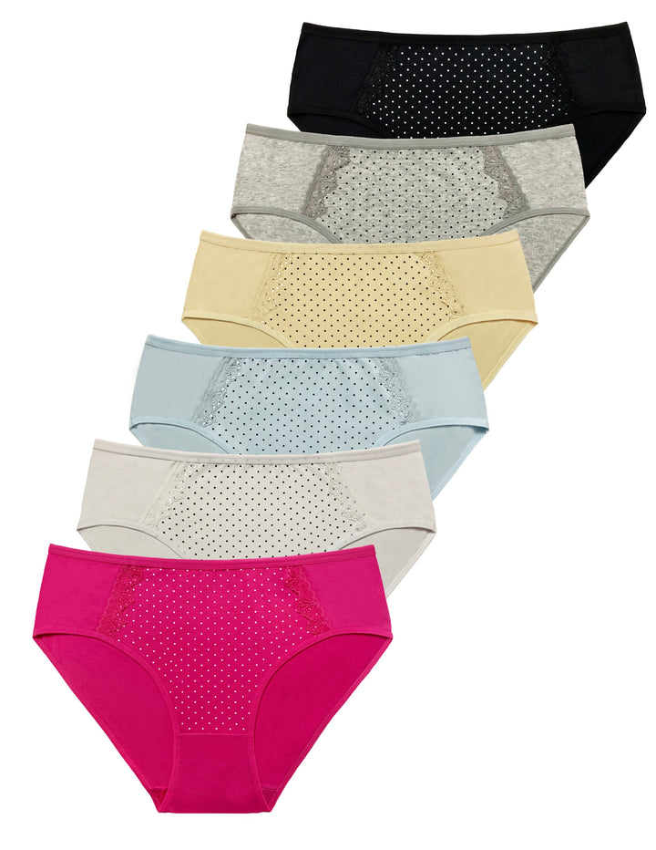 Women's 3XL-5XL panties YW4183A - 3 pcs in a pack