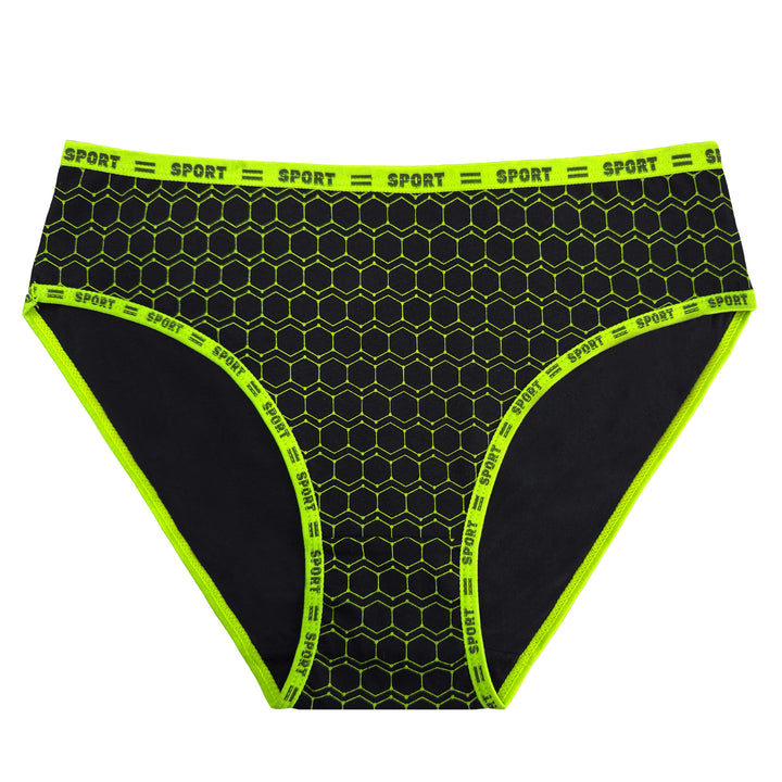 Women's honeycomb breathable ladies hipster panties YW4235 - 3 pieces per pack