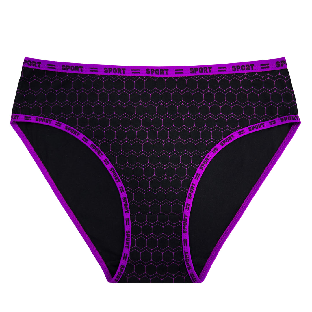 Women's honeycomb breathable ladies hipster panties YW4235 - 3 pieces per pack