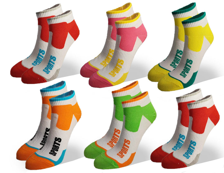 Women's sports socks S3205 6 pairs