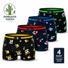 Men's bamboo boxers M6794AL 4pcs in a pack