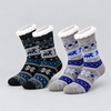 Men’s Thermal Christmas Reindeer Socks with Soft Lining and Grip Soles MC112-2 Pairs