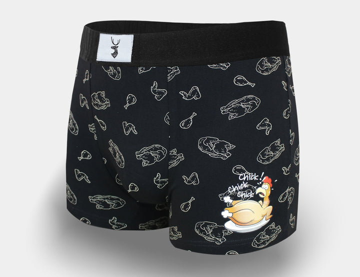 Men's cotton boxers CHICKEN G5118A - 4 pcs in a pack