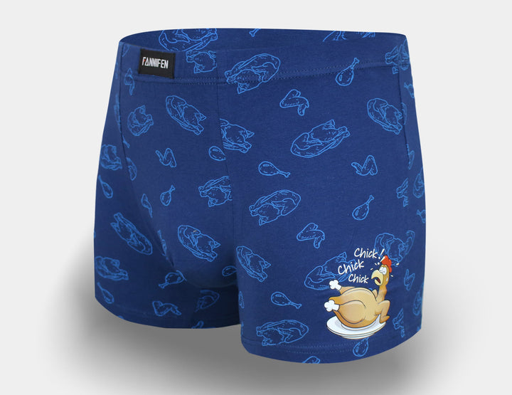 Men's cotton boxer shorts CHICKEN G5118 - 4 pieces in a pack