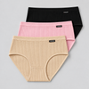 Women's Soft Ribbed cotton Thread panties CZ8067-3 pieces