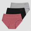 Damen Baumwoll-Slips mit hohem Bund Rose CZ8071 – 3 Stück im Packung