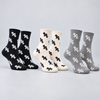 Women's Thermal Wool Socks with Cute Dog Designs NB3221 - 3 pairs