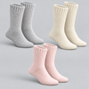 Damen Thermo-Socken mit Fellbesatz, weich und bequem, Winterdesign FK8203, 3 Paar pro Packung
