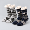 Men’s Thermal Christmas Wool-Blend Reindeer Socks MC51-2 Pairs